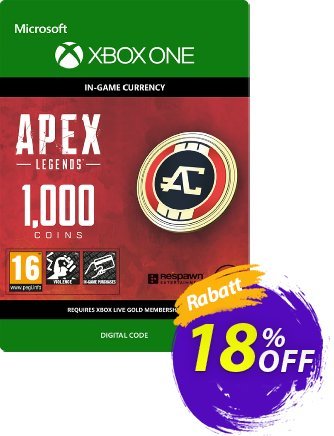 Apex Legends 1000 Coins Xbox One Coupon, discount Apex Legends 1000 Coins Xbox One Deal. Promotion: Apex Legends 1000 Coins Xbox One Exclusive offer 