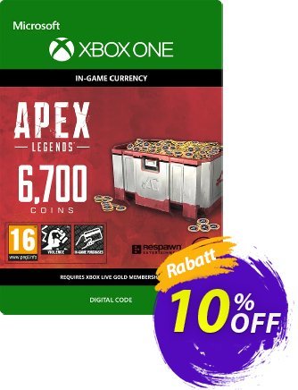 Apex Legends 6700 Coins Xbox One Coupon, discount Apex Legends 6700 Coins Xbox One Deal. Promotion: Apex Legends 6700 Coins Xbox One Exclusive offer 