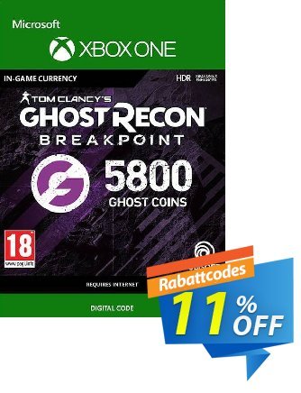 Ghost Recon Breakpoint: 5800 Ghost Coins Xbox One Gutschein Ghost Recon Breakpoint: 5800 Ghost Coins Xbox One Deal Aktion: Ghost Recon Breakpoint: 5800 Ghost Coins Xbox One Exclusive offer 
