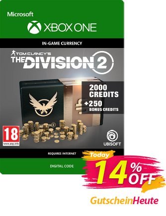 Tom Clancy's The Division 2 2250 Credits Xbox One Coupon, discount Tom Clancy's The Division 2 2250 Credits Xbox One Deal. Promotion: Tom Clancy's The Division 2 2250 Credits Xbox One Exclusive offer 