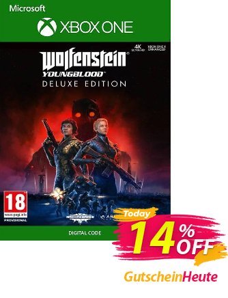 Wolfenstein: Youngblood Deluxe Edition Xbox One Gutschein Wolfenstein: Youngblood Deluxe Edition Xbox One Deal Aktion: Wolfenstein: Youngblood Deluxe Edition Xbox One Exclusive offer 