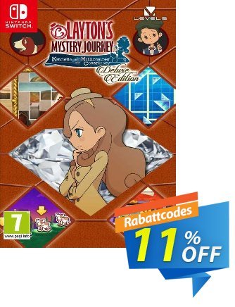 Layton's Mystery Journey: Katrielle and the Millionaires' Conspiracy - Deluxe Edition Switch (EU) Coupon, discount Layton's Mystery Journey: Katrielle and the Millionaires' Conspiracy - Deluxe Edition Switch (EU) Deal. Promotion: Layton's Mystery Journey: Katrielle and the Millionaires' Conspiracy - Deluxe Edition Switch (EU) Exclusive offer 