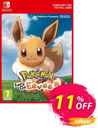 Pokemon Let's Go! Eevee Switch discount coupon Pokemon Let's Go! Eevee Switch Deal - Pokemon Let's Go! Eevee Switch Exclusive offer 