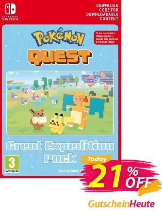 Pokemon Quest - Great Expedition Pack Switch Gutschein Pokemon Quest - Great Expedition Pack Switch Deal Aktion: Pokemon Quest - Great Expedition Pack Switch Exclusive offer 