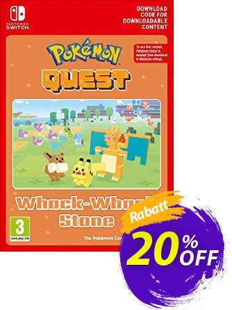 Pokemon Quest - Whack-Whack Stone Switch Coupon, discount Pokemon Quest - Whack-Whack Stone Switch Deal. Promotion: Pokemon Quest - Whack-Whack Stone Switch Exclusive offer 
