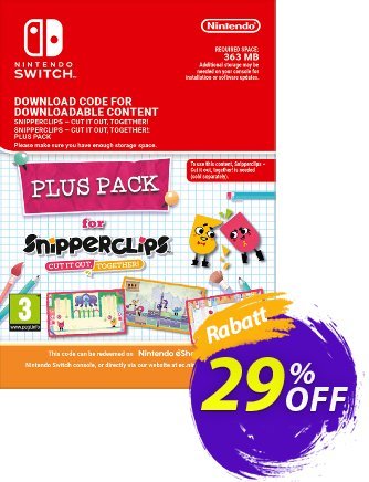 Snipperclips - Cut it out Together Plus Pack Switch Coupon, discount Snipperclips - Cut it out Together Plus Pack Switch Deal. Promotion: Snipperclips - Cut it out Together Plus Pack Switch Exclusive offer 