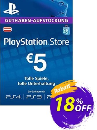 PlayStation Network - PSN Card - 5 EUR - Germany  Gutschein PlayStation Network (PSN) Card - 5 EUR (Germany) Deal Aktion: PlayStation Network (PSN) Card - 5 EUR (Germany) Exclusive offer 