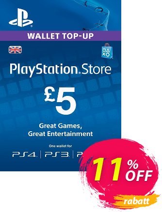 PlayStation Network Card - £5 (PS Vita/PS3/PS4) Coupon, discount PlayStation Network Card - £5 (PS Vita/PS3/PS4) Deal. Promotion: PlayStation Network Card - £5 (PS Vita/PS3/PS4) Exclusive offer 