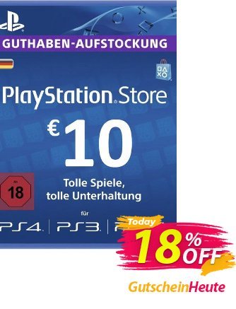 PlayStation Network - PSN Card - 10 EUR - Germany  Gutschein PlayStation Network (PSN) Card - 10 EUR (Germany) Deal Aktion: PlayStation Network (PSN) Card - 10 EUR (Germany) Exclusive offer 