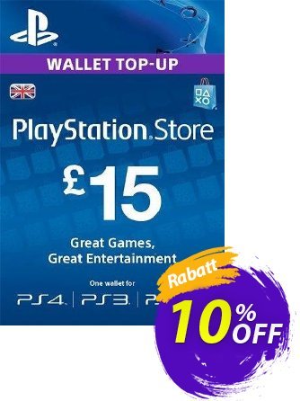 PlayStation Network Card - £15 - PS Vita/PS3/PS4  Gutschein PlayStation Network Card - £15 (PS Vita/PS3/PS4) Deal Aktion: PlayStation Network Card - £15 (PS Vita/PS3/PS4) Exclusive offer 