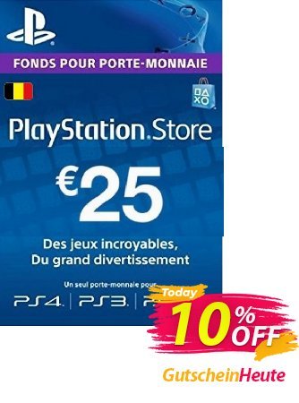 PlayStation Network - PSN Card - 25 EUR - Belgium  Gutschein PlayStation Network (PSN) Card - 25 EUR (Belgium) Deal Aktion: PlayStation Network (PSN) Card - 25 EUR (Belgium) Exclusive offer 