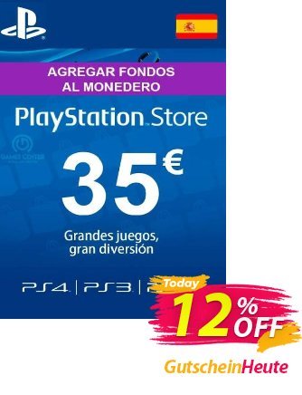 PlayStation Network - PSN Card - 35 EUR - Spain  Gutschein PlayStation Network (PSN) Card - 35 EUR (Spain) Deal Aktion: PlayStation Network (PSN) Card - 35 EUR (Spain) Exclusive offer 