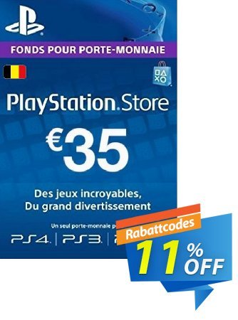 PlayStation Network - PSN Card - 35 EUR - Belgium  Gutschein PlayStation Network (PSN) Card - 35 EUR (Belgium) Deal Aktion: PlayStation Network (PSN) Card - 35 EUR (Belgium) Exclusive offer 