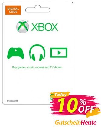 Microsoft Gift Card - $50 - Xbox One/360  Gutschein Microsoft Gift Card - $50 (Xbox One/360) Deal Aktion: Microsoft Gift Card - $50 (Xbox One/360) Exclusive offer 