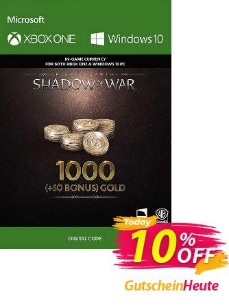 Middle-Earth: Shadow of War - 1050 Gold Xbox One Gutschein Middle-Earth: Shadow of War - 1050 Gold Xbox One Deal Aktion: Middle-Earth: Shadow of War - 1050 Gold Xbox One Exclusive offer 