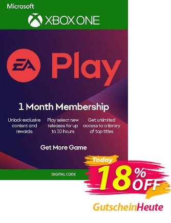 EA Access - 1 Month Subscription (Xbox One) Coupon, discount EA Access - 1 Month Subscription (Xbox One) Deal. Promotion: EA Access - 1 Month Subscription (Xbox One) Exclusive offer 