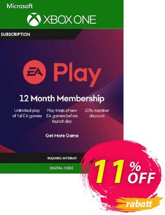 EA Access - 12 Month Subscription (Xbox One) Coupon, discount EA Access - 12 Month Subscription (Xbox One) Deal. Promotion: EA Access - 12 Month Subscription (Xbox One) Exclusive offer 