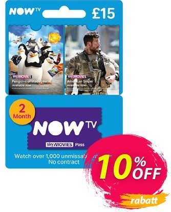 NOW TV - Movies 2 Month Pass discount coupon NOW TV - Movies 2 Month Pass Deal - NOW TV - Movies 2 Month Pass Exclusive offer 