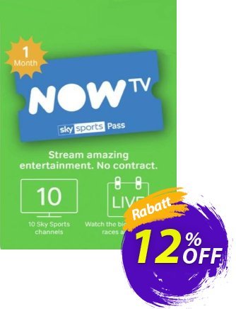 NOW TV - 1 Month Sports Pass Coupon, discount NOW TV - 1 Month Sports Pass Deal. Promotion: NOW TV - 1 Month Sports Pass Exclusive offer 