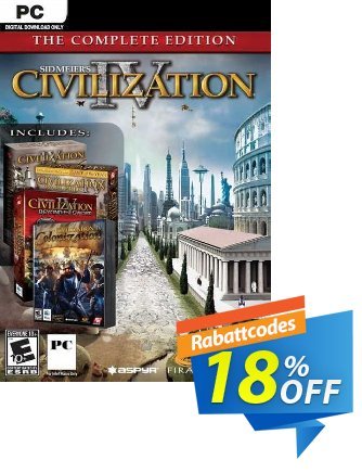 Sid Meier's Civilization IV 4: The Complete Edition PC Gutschein Sid Meier's Civilization IV 4: The Complete Edition PC Deal Aktion: Sid Meier's Civilization IV 4: The Complete Edition PC Exclusive offer 