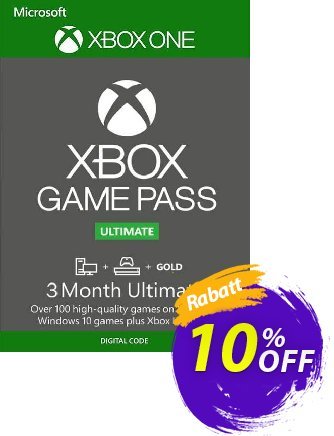 3 Month Xbox Game Pass Ultimate Trial Xbox One / PC Gutschein 3 Month Xbox Game Pass Ultimate Trial Xbox One / PC Deal Aktion: 3 Month Xbox Game Pass Ultimate Trial Xbox One / PC Exclusive offer 