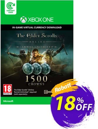 The Elder Scrolls Online Tamriel Unlimited 1500 Crowns Xbox One - Digital Code Gutschein The Elder Scrolls Online Tamriel Unlimited 1500 Crowns Xbox One - Digital Code Deal Aktion: The Elder Scrolls Online Tamriel Unlimited 1500 Crowns Xbox One - Digital Code Exclusive offer 