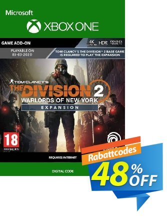 The Division 2 - Warlords of New York Xbox One Coupon, discount The Division 2 - Warlords of New York Xbox One Deal. Promotion: The Division 2 - Warlords of New York Xbox One Exclusive offer 