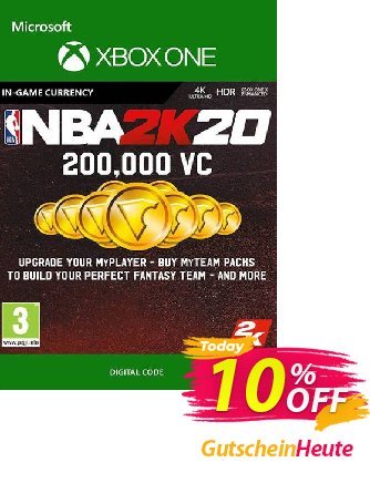 NBA 2K20: 200,000 VC Xbox One Gutschein NBA 2K20: 200,000 VC Xbox One Deal Aktion: NBA 2K20: 200,000 VC Xbox One Exclusive offer 