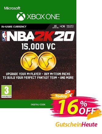 NBA 2K20: 15,000 VC Xbox One Gutschein NBA 2K20: 15,000 VC Xbox One Deal Aktion: NBA 2K20: 15,000 VC Xbox One Exclusive offer 