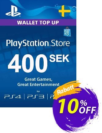Playstation Network - PSN Card 400 SEK - Sweden  Gutschein Playstation Network (PSN) Card 400 SEK (Sweden) Deal Aktion: Playstation Network (PSN) Card 400 SEK (Sweden) Exclusive offer 