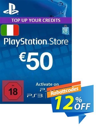 PlayStation Network - PSN Card - 50 EUR - Italy  Gutschein PlayStation Network (PSN) Card - 50 EUR (Italy) Deal Aktion: PlayStation Network (PSN) Card - 50 EUR (Italy) Exclusive offer 
