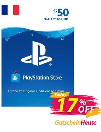 PlayStation Network (PSN) Card - 50 EUR (France) Coupon, discount PlayStation Network (PSN) Card - 50 EUR (France) Deal. Promotion: PlayStation Network (PSN) Card - 50 EUR (France) Exclusive offer 