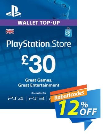 Playstation Network (PSN) Card - 30 GBP Coupon, discount Playstation Network (PSN) Card - 30 GBP Deal. Promotion: Playstation Network (PSN) Card - 30 GBP Exclusive offer 