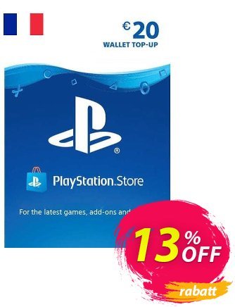 PlayStation Network - PSN Card - 20 EUR - France  Gutschein PlayStation Network (PSN) Card - 20 EUR (France) Deal Aktion: PlayStation Network (PSN) Card - 20 EUR (France) Exclusive offer 