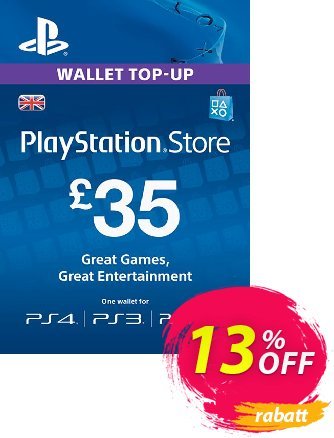 Playstation Network Card - £35 (PS Vita/PS3/PS4) discount coupon Playstation Network Card - £35 (PS Vita/PS3/PS4) Deal - Playstation Network Card - £35 (PS Vita/PS3/PS4) Exclusive offer 