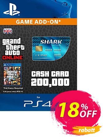 Grand Theft Auto Online - GTA V 5 Tiger Shark Cash Card PS4 Gutschein Grand Theft Auto Online (GTA V 5) Tiger Shark Cash Card PS4 Deal Aktion: Grand Theft Auto Online (GTA V 5) Tiger Shark Cash Card PS4 Exclusive offer 