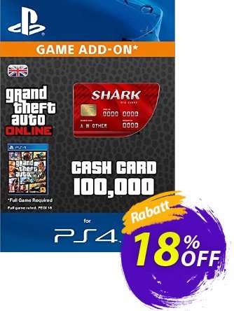 Grand Theft Auto Online - GTA V 5 Red Shark Cash Card PS4 Gutschein Grand Theft Auto Online (GTA V 5) Red Shark Cash Card PS4 Deal Aktion: Grand Theft Auto Online (GTA V 5) Red Shark Cash Card PS4 Exclusive offer 