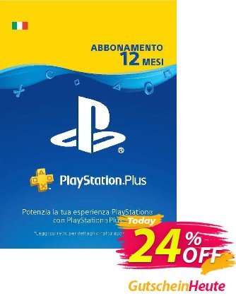 PlayStation Plus (PS+) - 12 Month Subscription (Italy) discount coupon PlayStation Plus (PS+) - 12 Month Subscription (Italy) Deal - PlayStation Plus (PS+) - 12 Month Subscription (Italy) Exclusive offer 