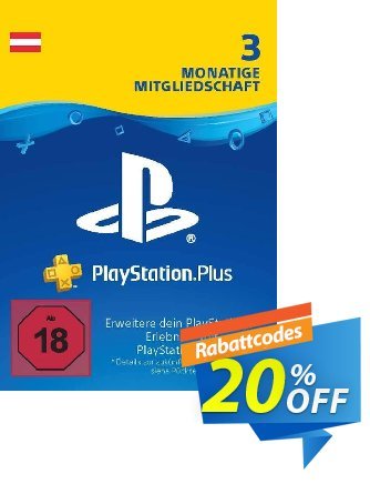 PlayStation Plus (PS+) - 3 Month Subscription (Austria) Coupon, discount PlayStation Plus (PS+) - 3 Month Subscription (Austria) Deal. Promotion: PlayStation Plus (PS+) - 3 Month Subscription (Austria) Exclusive offer 