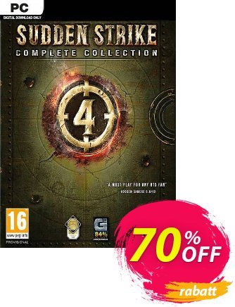 Sudden Strike 4 - Complete Collection PC Coupon, discount Sudden Strike 4 - Complete Collection PC Deal. Promotion: Sudden Strike 4 - Complete Collection PC Exclusive offer 