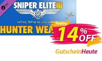 Sniper Elite 3 Hunter Weapons Pack PC Gutschein Sniper Elite 3 Hunter Weapons Pack PC Deal Aktion: Sniper Elite 3 Hunter Weapons Pack PC Exclusive offer 