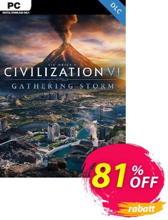 Sid Meiers Civilization VI 6 PC Gathering Storm DLC (EU) discount coupon Sid Meiers Civilization VI 6 PC Gathering Storm DLC (EU) Deal - Sid Meiers Civilization VI 6 PC Gathering Storm DLC (EU) Exclusive offer 