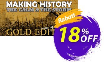 Making History The Calm and the Storm Gold Edition PC Gutschein Making History The Calm and the Storm Gold Edition PC Deal Aktion: Making History The Calm and the Storm Gold Edition PC Exclusive offer 