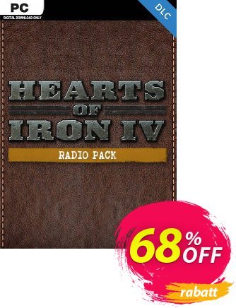 Hearts of Iron IV 4 PC: Radio Pack DLC discount coupon Hearts of Iron IV 4 PC: Radio Pack DLC Deal - Hearts of Iron IV 4 PC: Radio Pack DLC Exclusive offer 