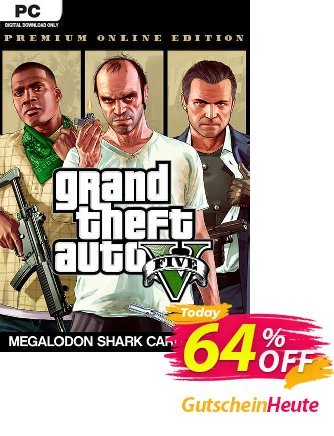 Grand Theft Auto V: Premium Online Edition & Megalodon Shark Card Bundle PC discount coupon Grand Theft Auto V: Premium Online Edition &amp; Megalodon Shark Card Bundle PC Deal - Grand Theft Auto V: Premium Online Edition &amp; Megalodon Shark Card Bundle PC Exclusive offer 