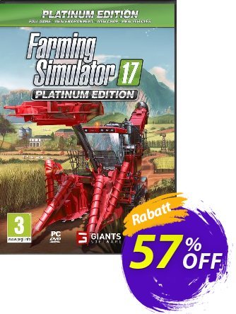 Farming Simulator 17 Platinum Edition PC Coupon, discount Farming Simulator 17 Platinum Edition PC Deal. Promotion: Farming Simulator 17 Platinum Edition PC Exclusive offer 