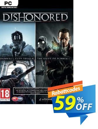 Dishonored PC DLC Double Pack Dunwall City Trials and The Knife of Dunwall Gutschein Dishonored PC DLC Double Pack Dunwall City Trials and The Knife of Dunwall Deal Aktion: Dishonored PC DLC Double Pack Dunwall City Trials and The Knife of Dunwall Exclusive offer 