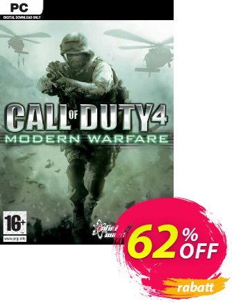 Call of Duty 4 (COD): Modern Warfare PC Coupon, discount Call of Duty 4 (COD): Modern Warfare PC Deal. Promotion: Call of Duty 4 (COD): Modern Warfare PC Exclusive offer 
