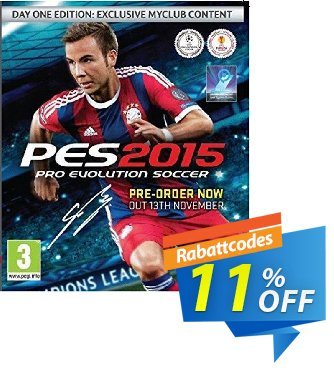 PES 2015 PC Gutschein PES 2015 PC Deal Aktion: PES 2015 PC Exclusive Easter Sale offer 
