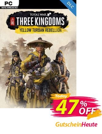 Total War Three Kingdoms PC - The Yellow Turban Rebellion DLC Gutschein Total War Three Kingdoms PC - The Yellow Turban Rebellion DLC Deal Aktion: Total War Three Kingdoms PC - The Yellow Turban Rebellion DLC Exclusive Easter Sale offer 